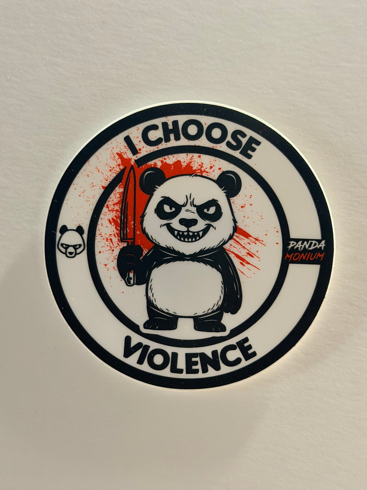 Pandamonium Discs I Choose Violence - Sticker