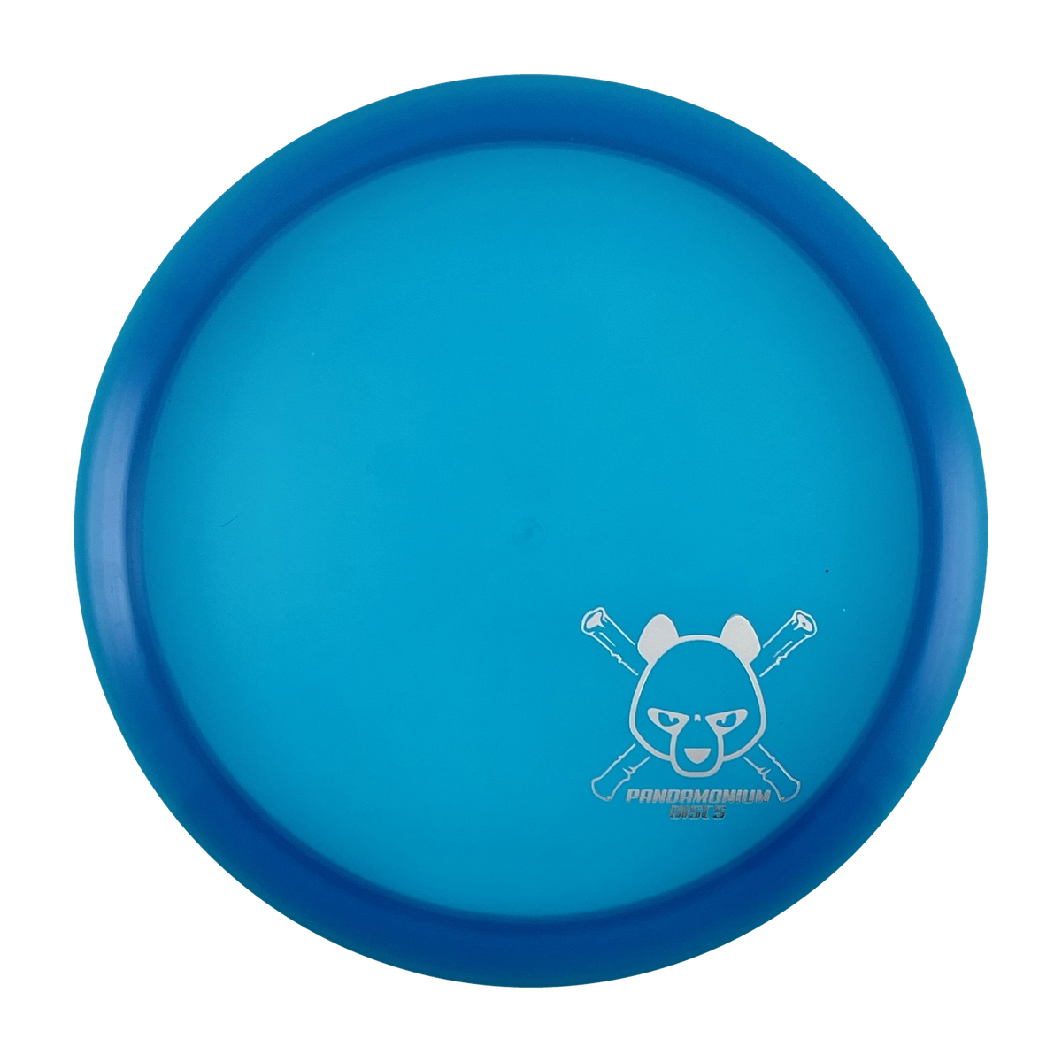 Westside Discs Seer disc golf fairway driver in blue VIP plastic with Pandamonium Panda Corner X stamp, view 1