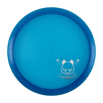 Westside Discs Seer disc golf fairway driver in blue VIP plastic with Pandamonium Panda Corner X stamp, view 1