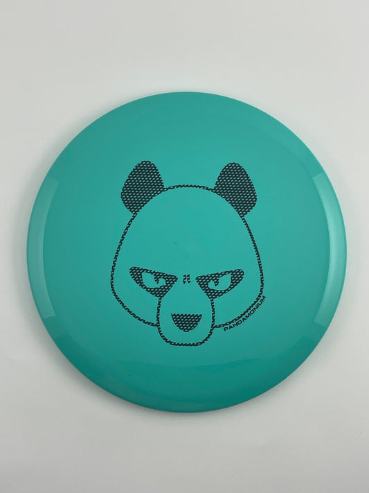 Innova Fox disc golf midrange in seafoam Star plastic with Pandamonium Big Panda stamp