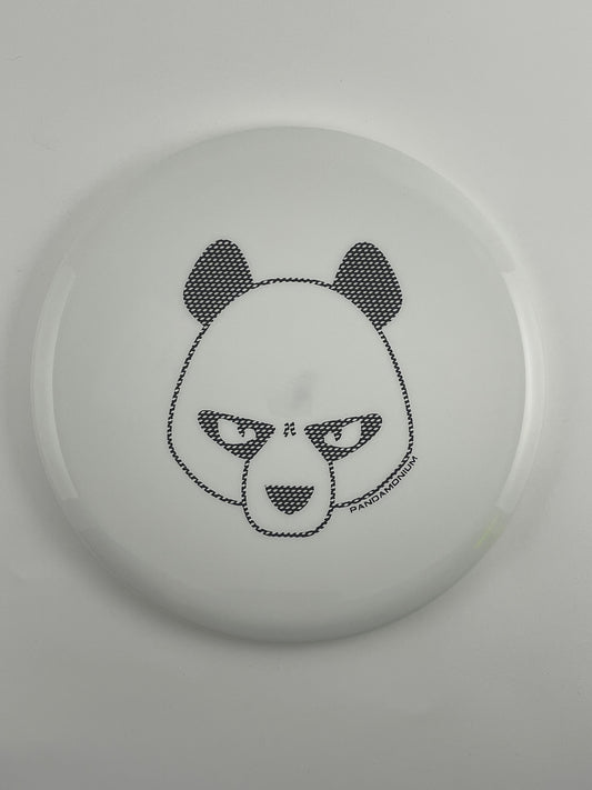 Innova Mako3 disc golf midrange in white Star plastic with Pandamonium Big Panda stamp
