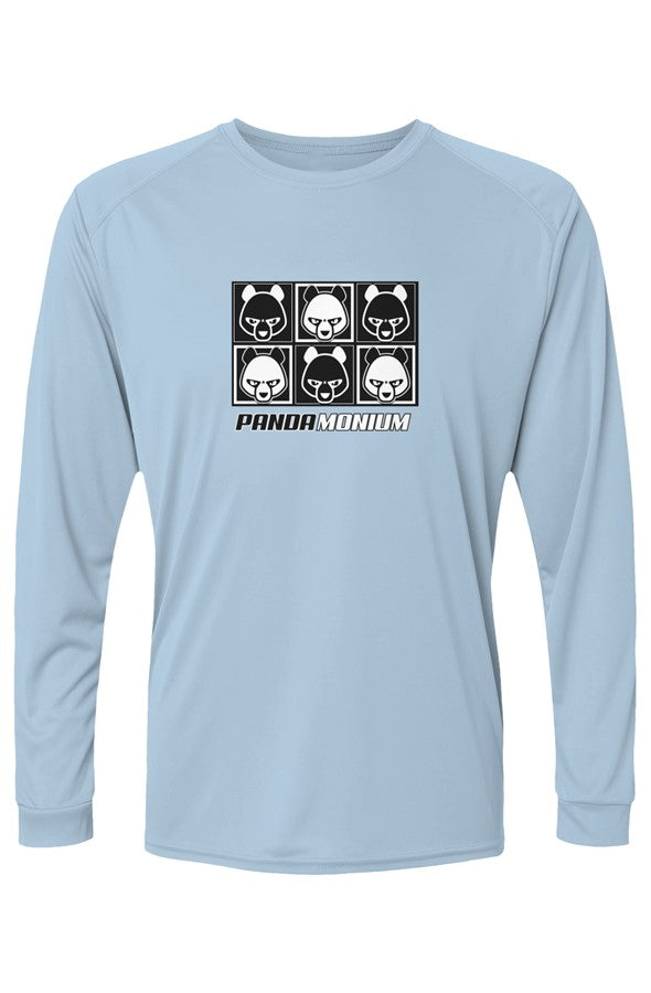 Panda Grid Long Sleeve