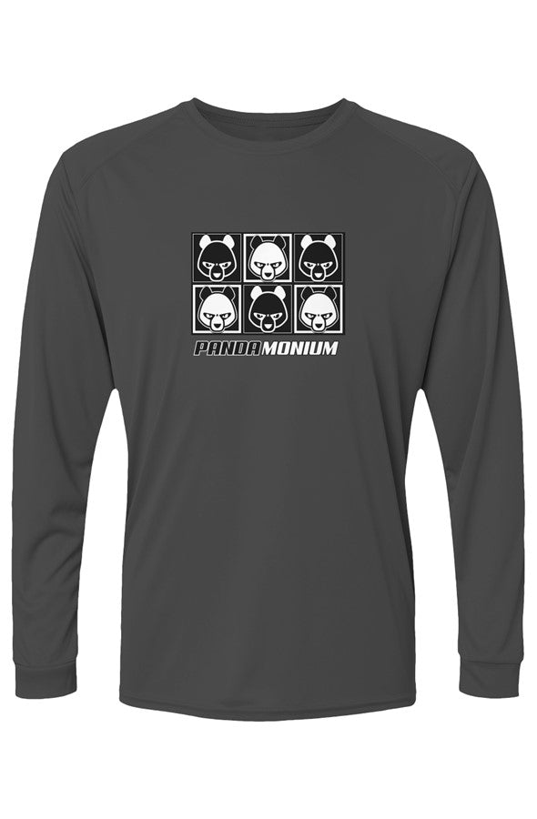 Panda Grid Long Sleeve