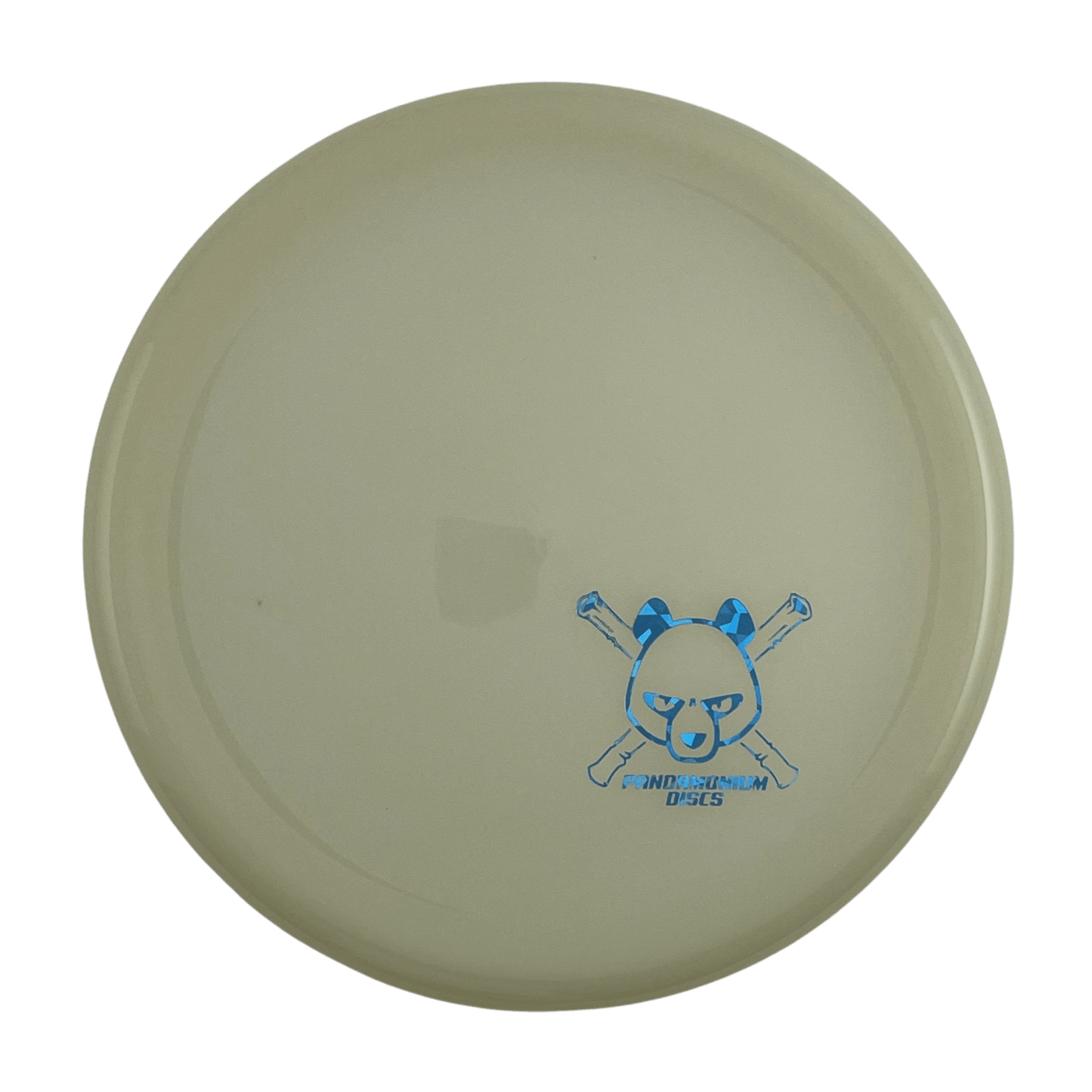Kastaplast Berg disc golf putt and approach in K1 Glow plastic with Pandamonium Panda Corner X stamp