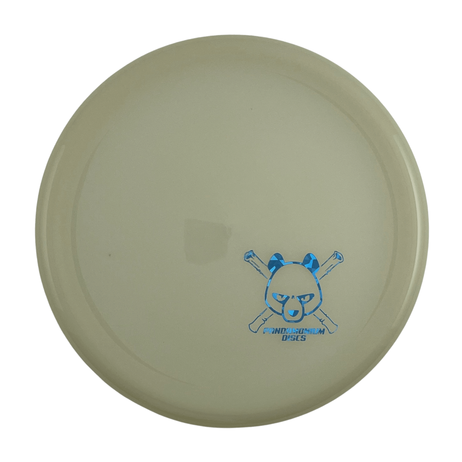 Kastaplast Berg disc golf putt and approach in K1 Glow plastic with Pandamonium Panda Corner X stamp