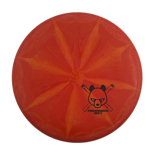 Dynamic Discs Judge disc golf putt and approach in fireburst Classic plastic with Pandamonium Panda Corner X stamp