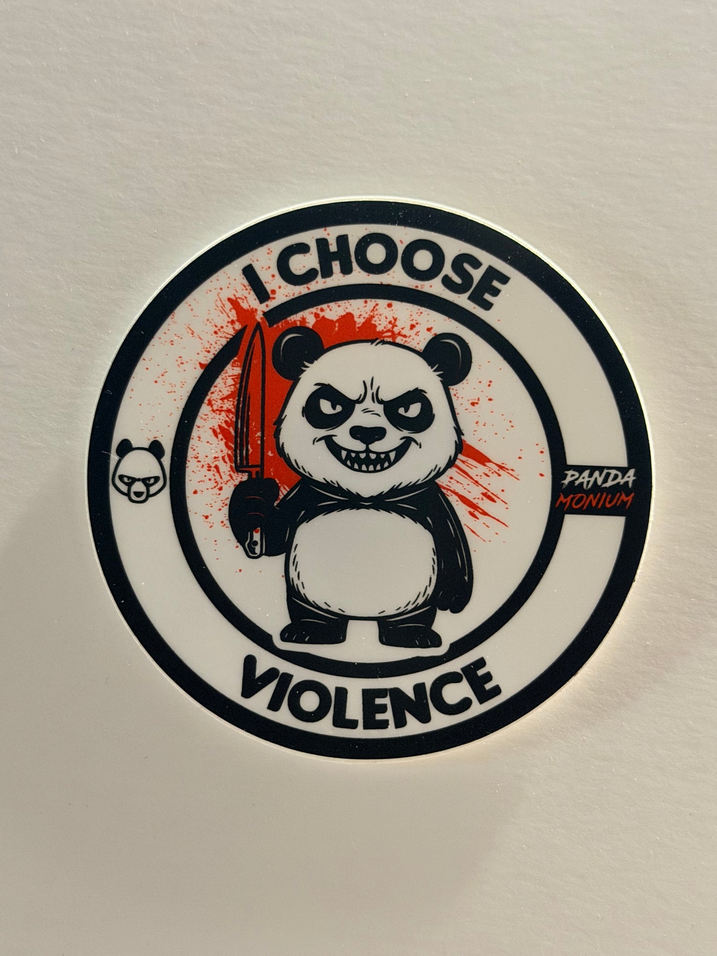 Pandamonium Discs I Choose Violence - Sticker