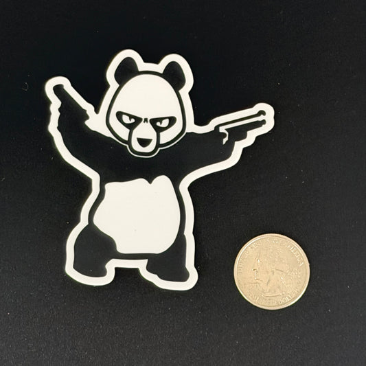 Panda with Guns - Sticker