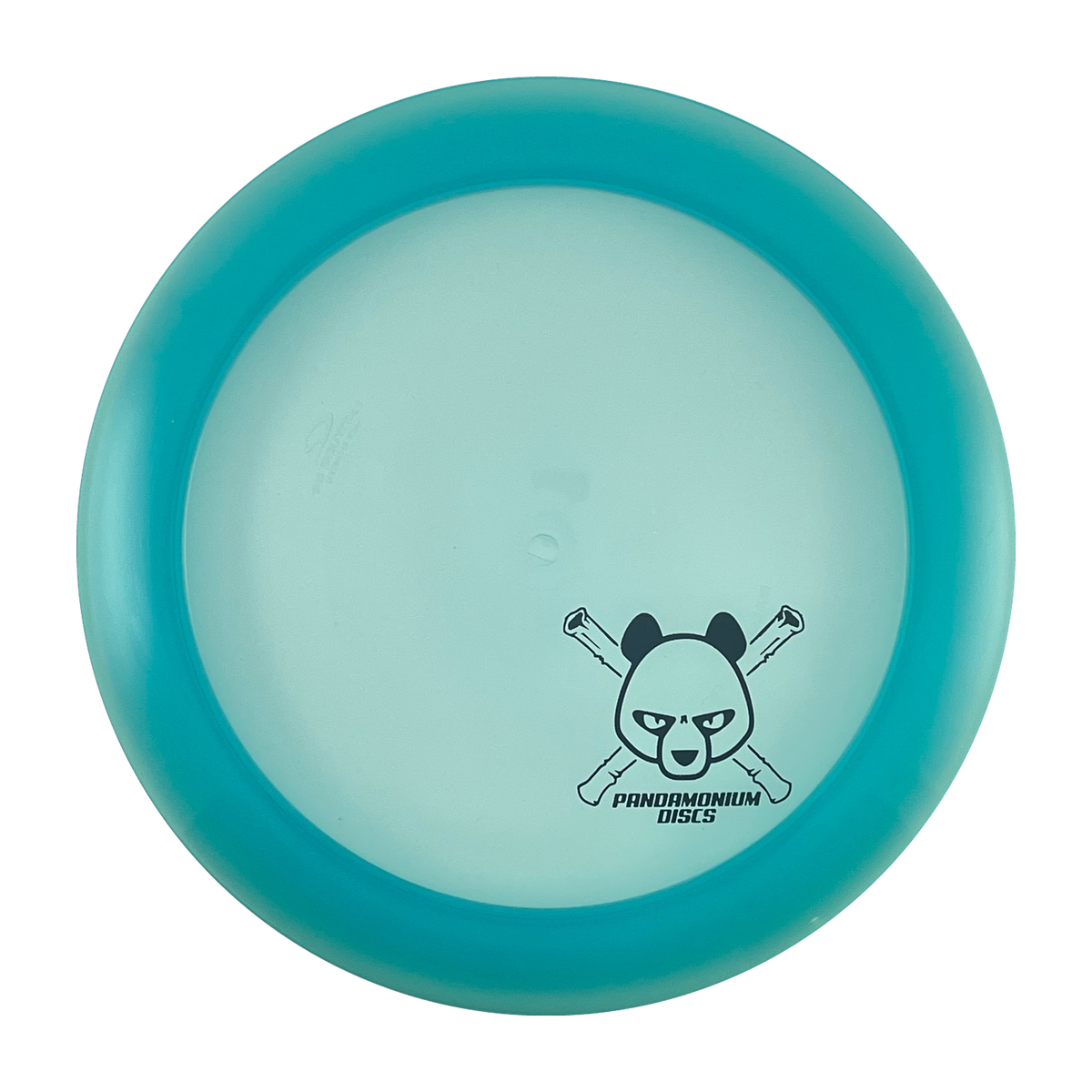 Latitude 64 Ballista Pro disc golf distance driver in blue Opto plastic with Pandamonium Panda Corner X stamp, view 1