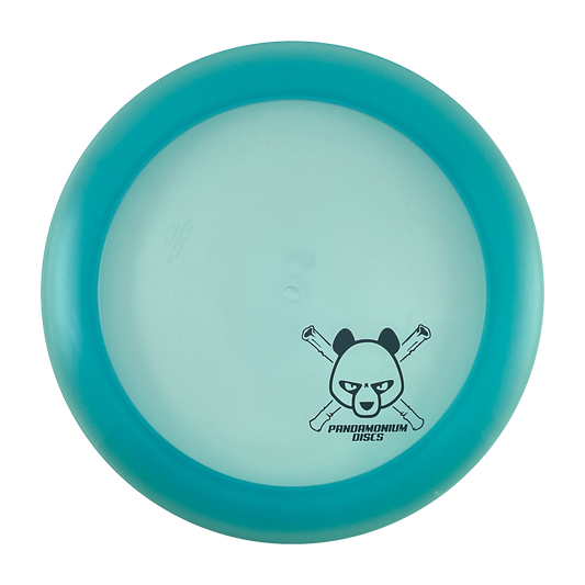 Latitude 64 Ballista Pro disc golf distance driver in blue Opto plastic with Pandamonium Panda Corner X stamp, view 1