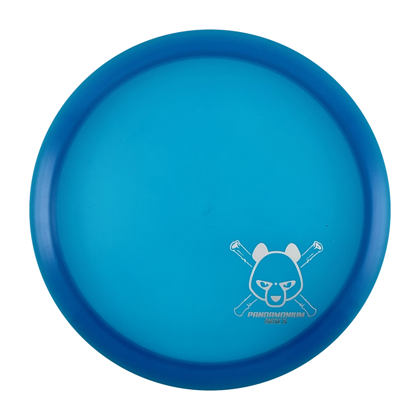 Westside Discs Seer disc golf fairway driver in blue VIP plastic with Pandamonium Panda Corner X stamp, view 1