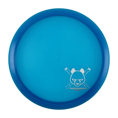 Westside Discs Seer disc golf fairway driver in blue VIP plastic with Pandamonium Panda Corner X stamp, view 1