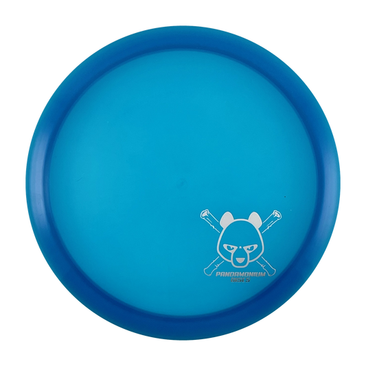 Westside Discs Seer disc golf fairway driver in blue VIP plastic with Pandamonium Panda Corner X stamp, view 1