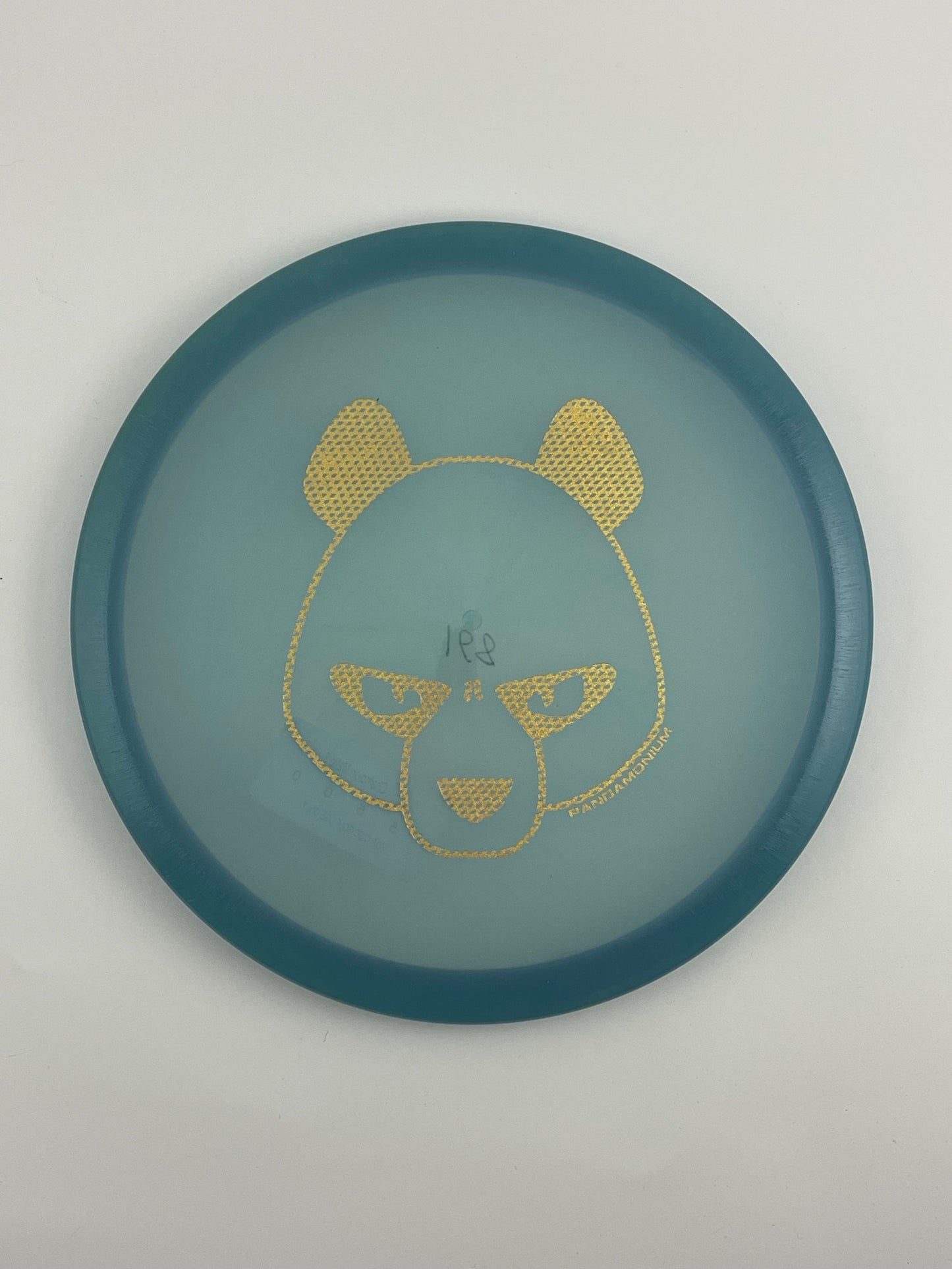 Innova Mako3 disc golf midrange in deep sea blue Champion plastic with Pandamonium Big Panda stamp
