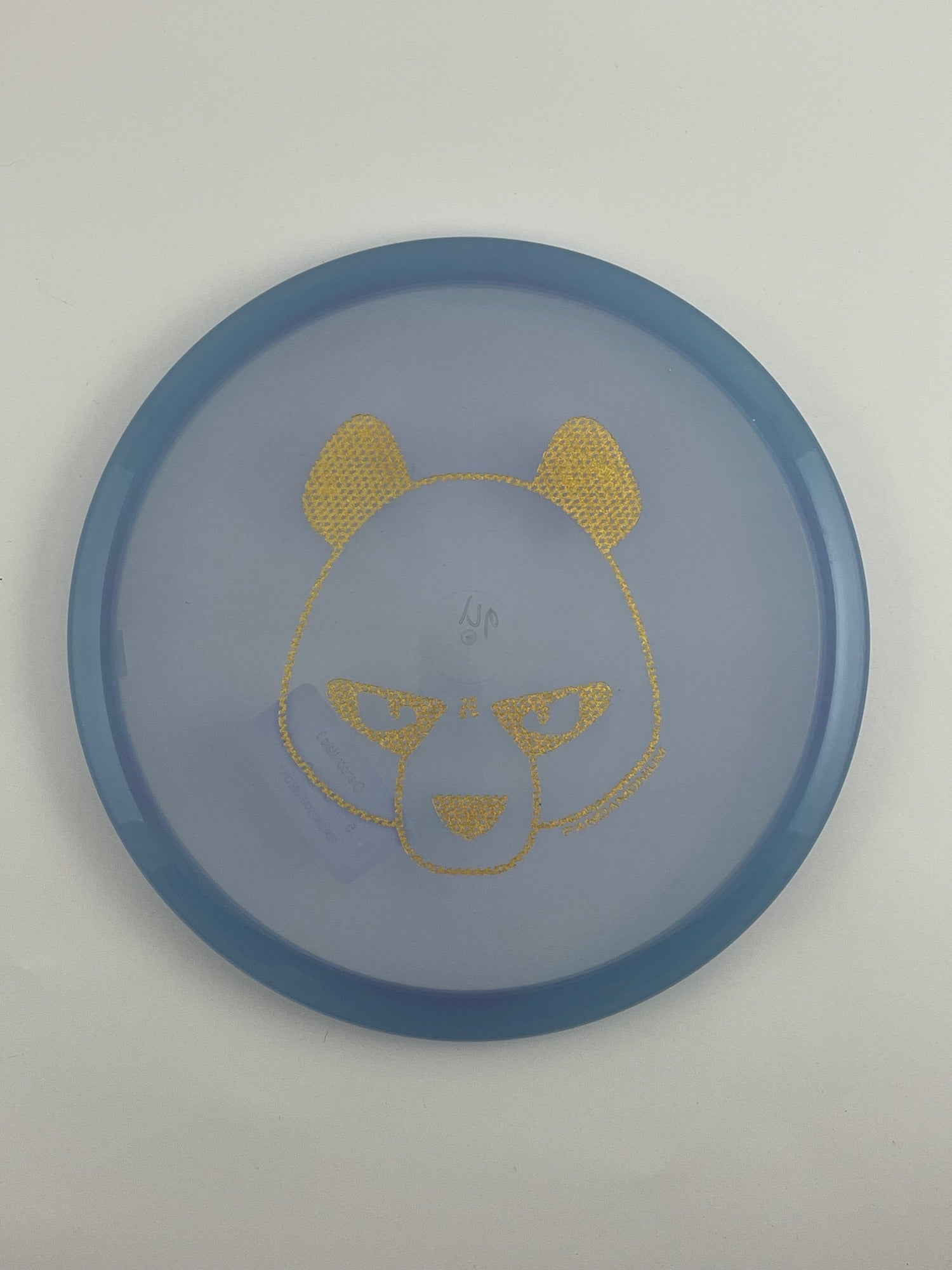 Innova Mako3 disc golf midrange in steel blue Champion plastic with Pandamonium Big Panda stamp