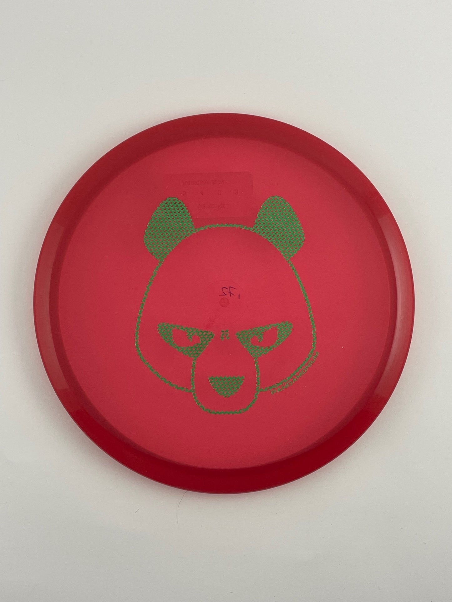 Innova Roc3 disc golf midrange in maroon Champion plastic with Pandamonium Big Panda stamp