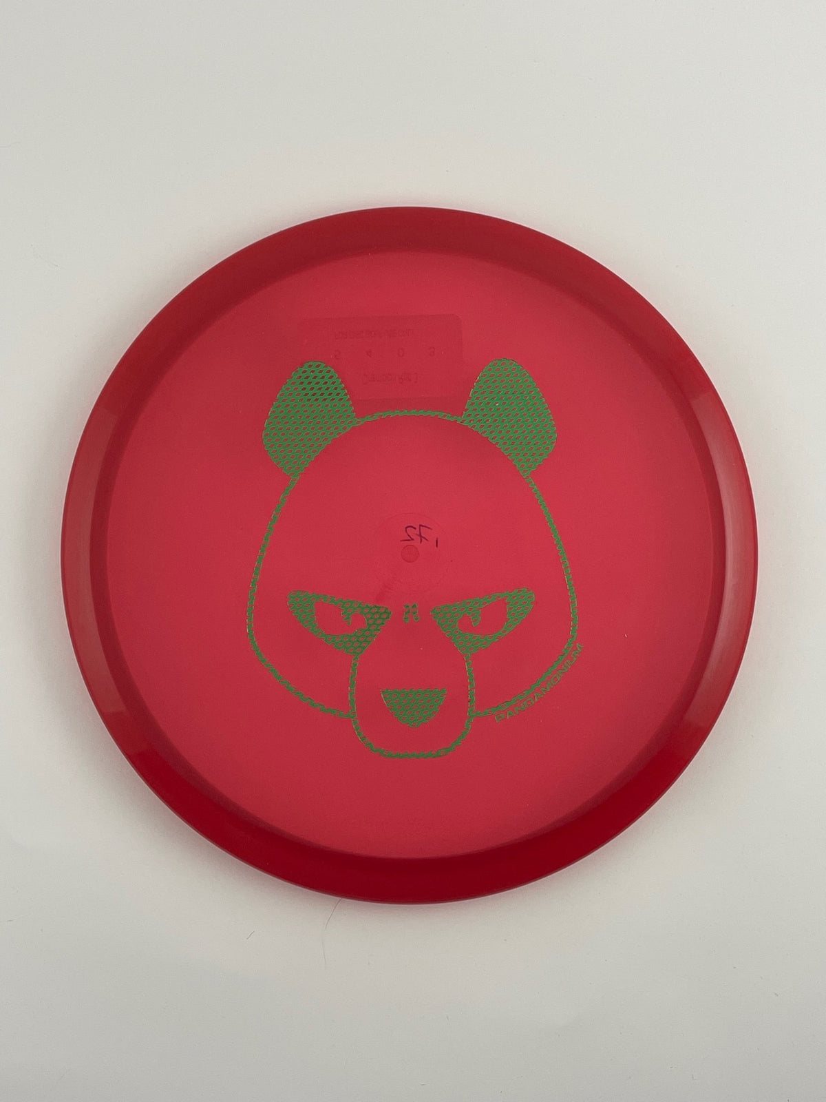 Innova Roc3 disc golf midrange in maroon Champion plastic with Pandamonium Big Panda stamp