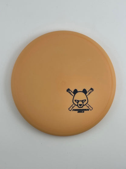 Dynamic Discs Warden disc golf putt and approach in orange Classic plastic with Pandamonium Panda Corner X stamp