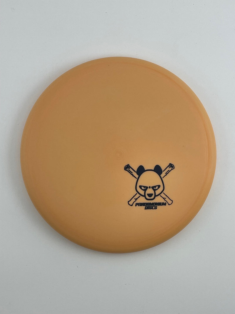 Dynamic Discs Warden disc golf putt and approach in orange Classic Moonshine plastic with Pandamonium Panda Corner X stamp
