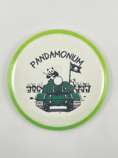 Axiom Bokeh disc golf fairway driver in Neutron plastic with Pandamonium Panda Tank stamp, view 20