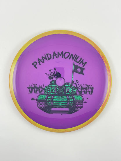 Axiom Bokeh disc golf fairway driver in Neutron plastic with Pandamonium Panda Tank stamp, view 24