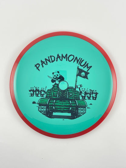 Axiom Bokeh disc golf fairway driver in Neutron plastic with Pandamonium Panda Tank stamp, view 37