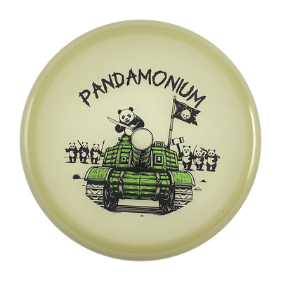 Axiom Hex disc golf midrange with Pandamonium Panda Tank stamp, view 1