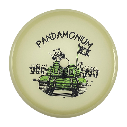 Axiom Hex disc golf midrange with Pandamonium Panda Tank stamp, view 1