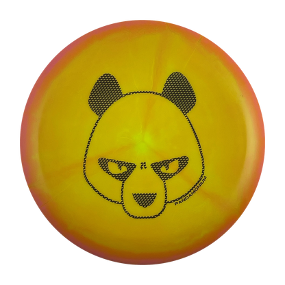 Innova Aviar disc golf putt and approach in pink and orange Halo Star plastic with Pandamonium Big Panda stamp, view 1