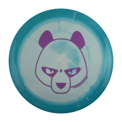 Innova Tern disc golf distance driver in light blue and white Halo Star plastic with Pandamonium Big Panda stamp, view 1