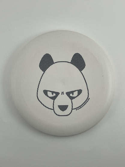 Innova JK Aviar disc golf putt and approach in white Pro plastic with Pandamonium Big Panda stamp
