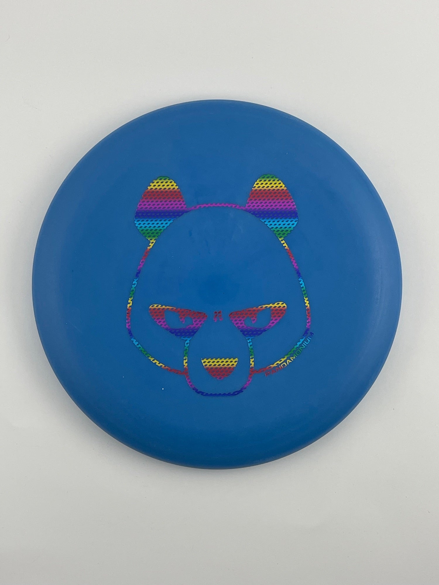 Innova KC Aviar disc golf putt and approach in blue Pro plastic with Pandamonium Big Panda stamp