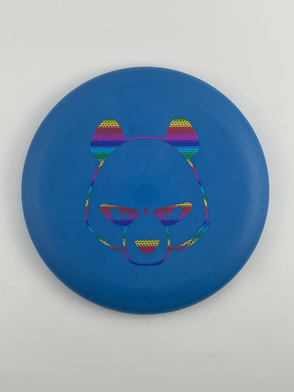 Innova KC Aviar disc golf putt and approach in blue Pro plastic with Pandamonium Big Panda stamp