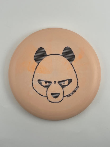 Innova KC Aviar disc golf putt and approach in orange and cream Pro plastic with Pandamonium Big Panda stamp