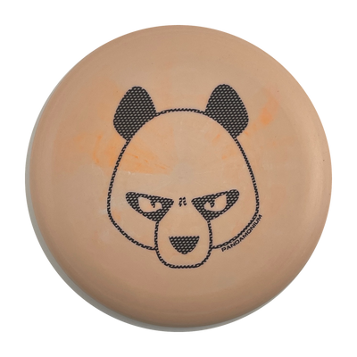 Innova KC Aviar disc golf putt and approach in orange and cream Pro plastic with Pandamonium Big Panda stamp, view 1