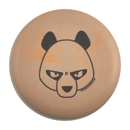 Innova KC Aviar disc golf putt and approach in orange and cream Pro plastic with Pandamonium Big Panda stamp, view 1
