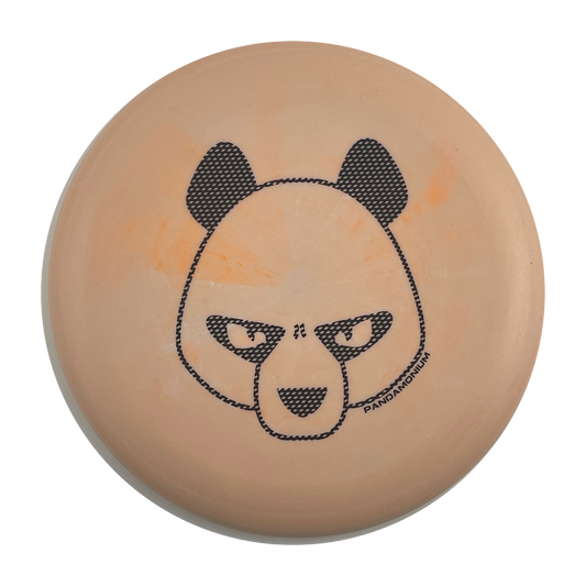 Innova KC Aviar disc golf putt and approach in orange and cream Pro plastic with Pandamonium Big Panda stamp, view 1