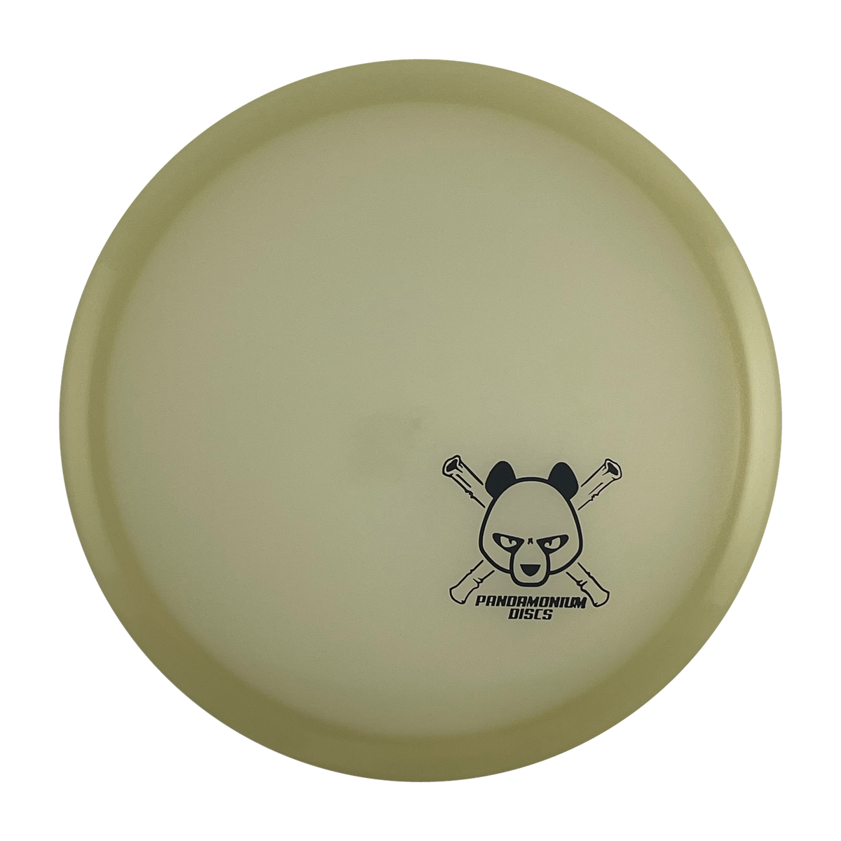 Dynamic Discs EMAC Truth disc golf midrange in glow Moonshine Glow plastic with Pandamonium Panda Corner X stamp, view 1