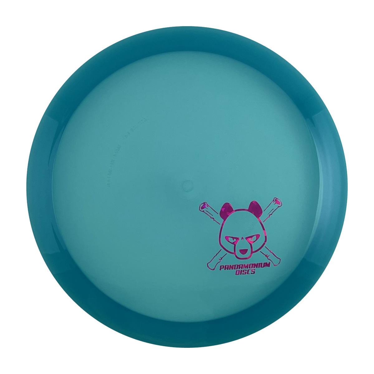 Latitude 64 Diamond disc golf fairway driver in blue Opto plastic with Pandamonium Panda Corner X stamp, view 1