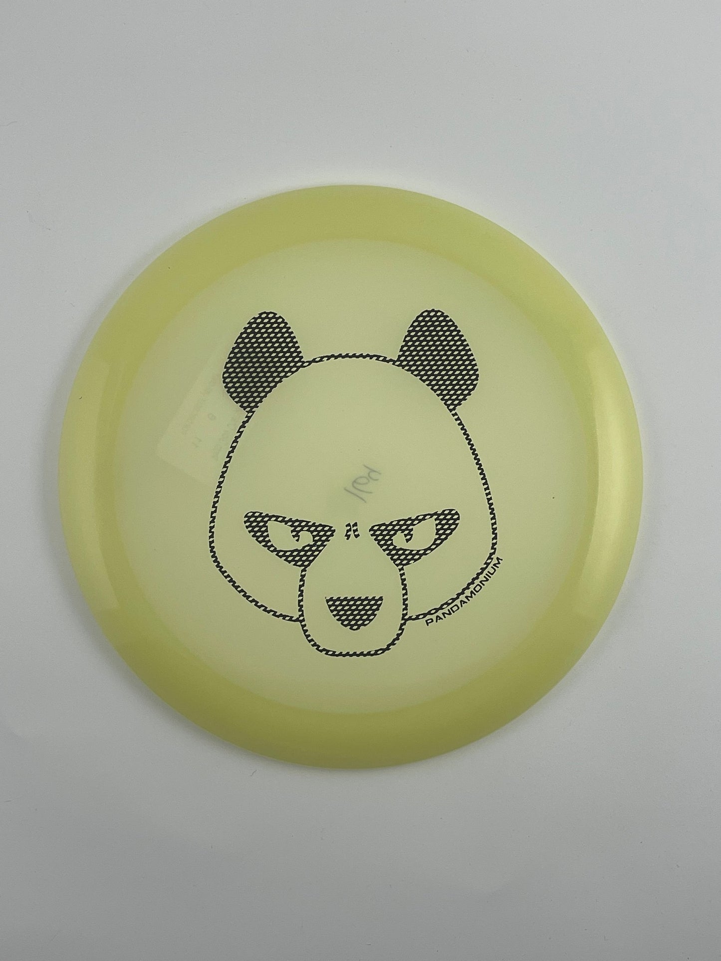 Innova Mamba disc golf distance driver in glow Proto Glow Champion plastic with Pandamonium Big Panda stamp
