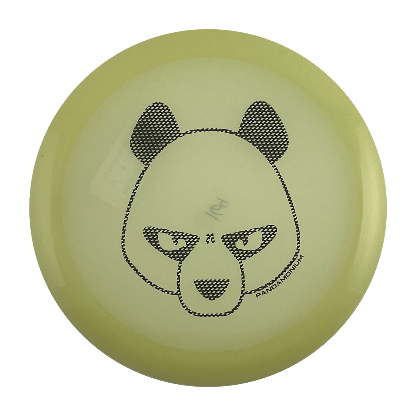Innova Mamba disc golf distance driver in glow Proto Glow Champion plastic with Pandamonium Big Panda stamp, view 1