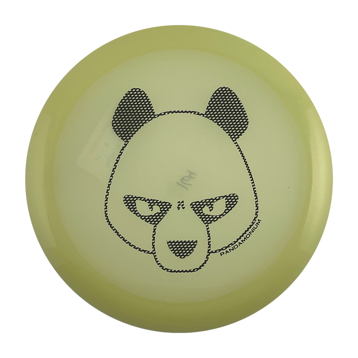 Innova Mamba disc golf distance driver in glow Proto Glow Champion plastic with Pandamonium Big Panda stamp, view 1