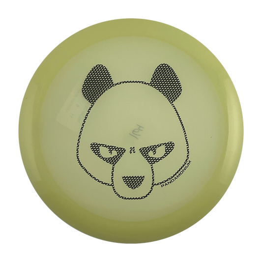 Innova Mamba disc golf distance driver in glow Proto Glow Champion plastic with Pandamonium Big Panda stamp, view 1