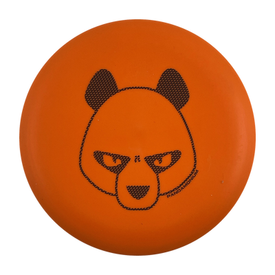 Innova Aviar disc golf putt and approach in orange R-Pro plastic with Pandamonium Big Panda stamp, view 1