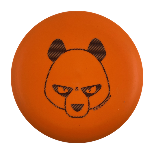 Innova Aviar disc golf putt and approach in orange R-Pro plastic with Pandamonium Big Panda stamp, view 1