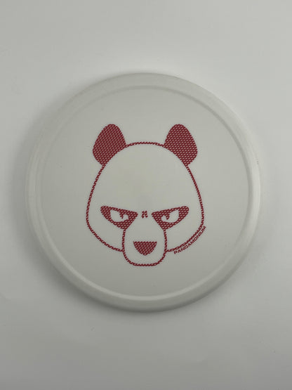 Innova Pig disc golf putt and approach in white R-Pro plastic with Pandamonium Big Panda stamp, view 1