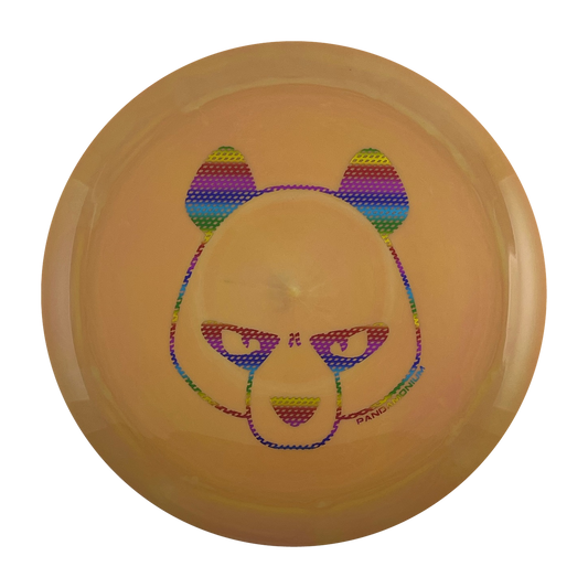 Innova Destroyer disc golf distance driver in sienna Star plastic with Pandamonium Big Panda stamp, view 1