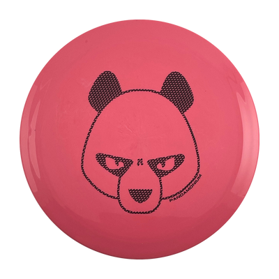 Innova Firebird disc golf fairway driver in pink Star plastic with Pandamonium Big Panda stamp, view 1
