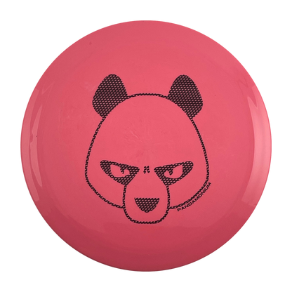 Innova Firebird disc golf fairway driver in pink Star plastic with Pandamonium Big Panda stamp, view 1
