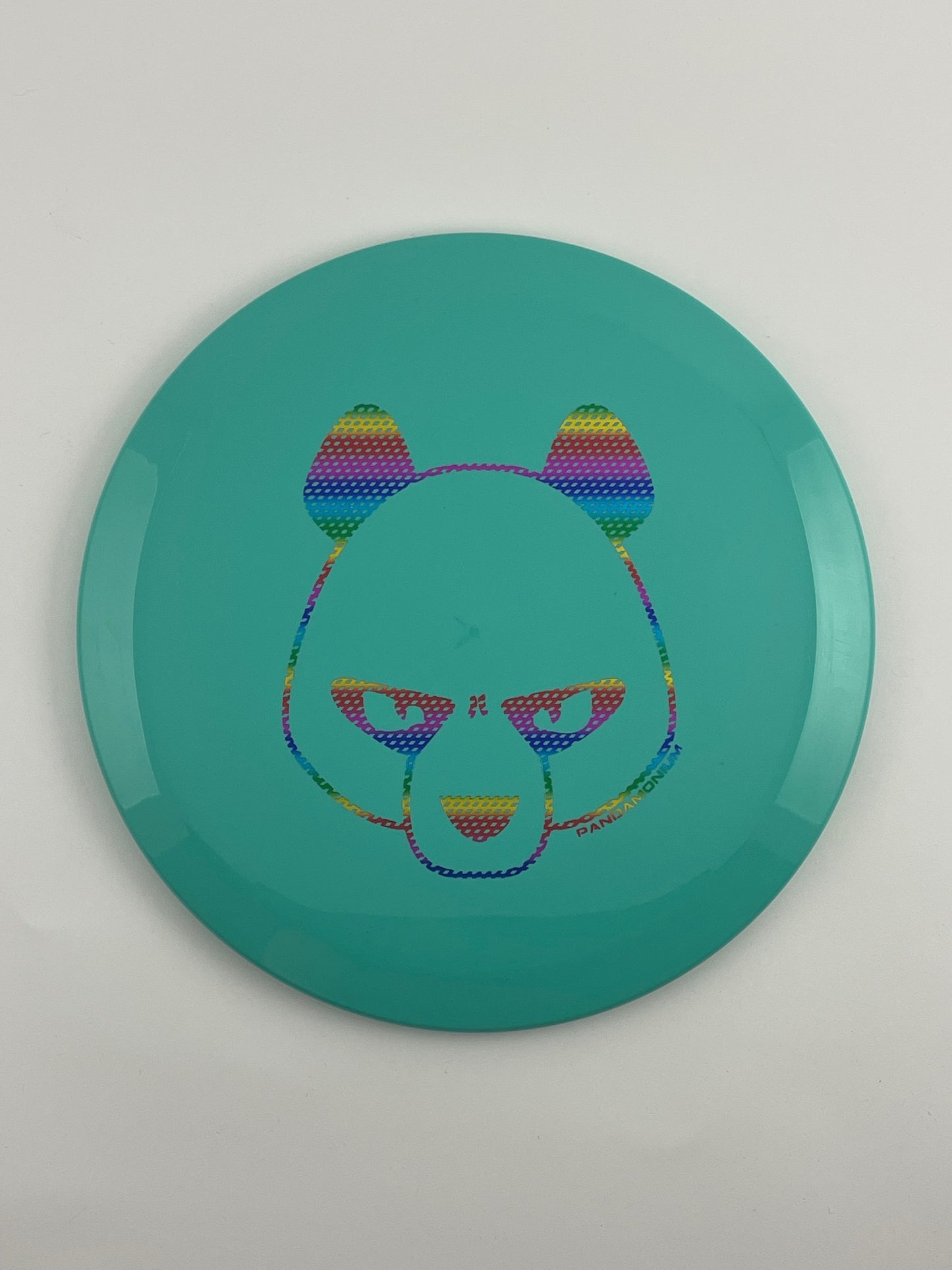 Innova Firebird disc golf fairway driver in seafoam Star plastic with Pandamonium Big Panda stamp